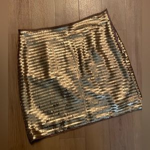 NWT! HM, gold sequin mini skirt, US women’s size 10